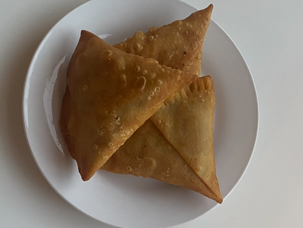 Home-made Mashed Potato Samosa - Vegan