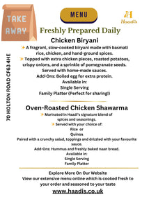 Takeaway Menu