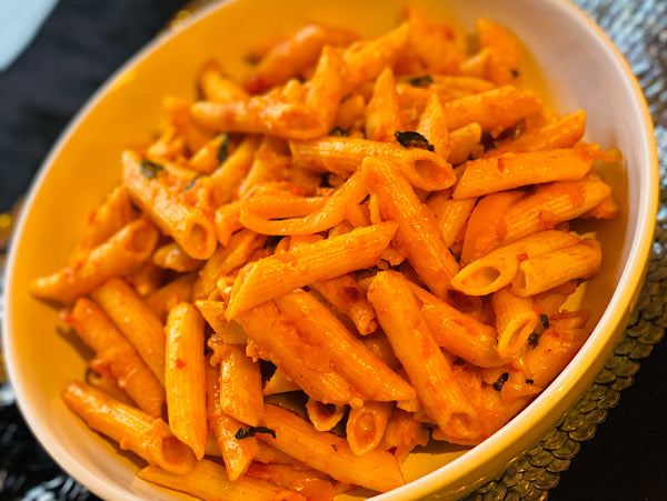 Chilli Tomatoes and Spinach Pasta